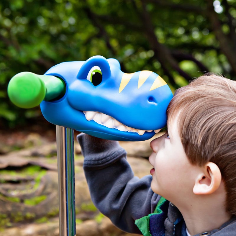Scootaheadz Dinosaur Scooter Accessories - Personalize Your Boys Ride - Dino Scooter Head for Kids - Toys for Boys Ages 3 and Up - Timmy T-Rex in Blue and Orange - Image 3